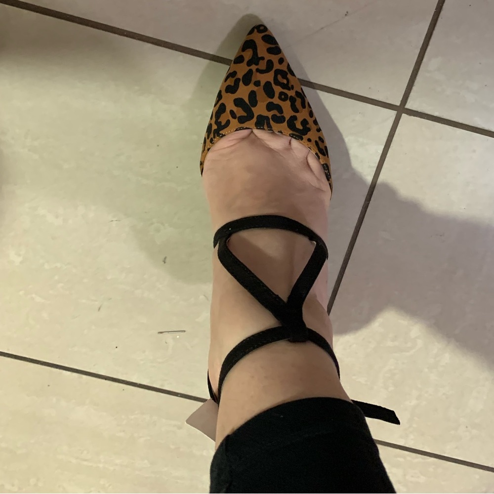 High heel cheetah print